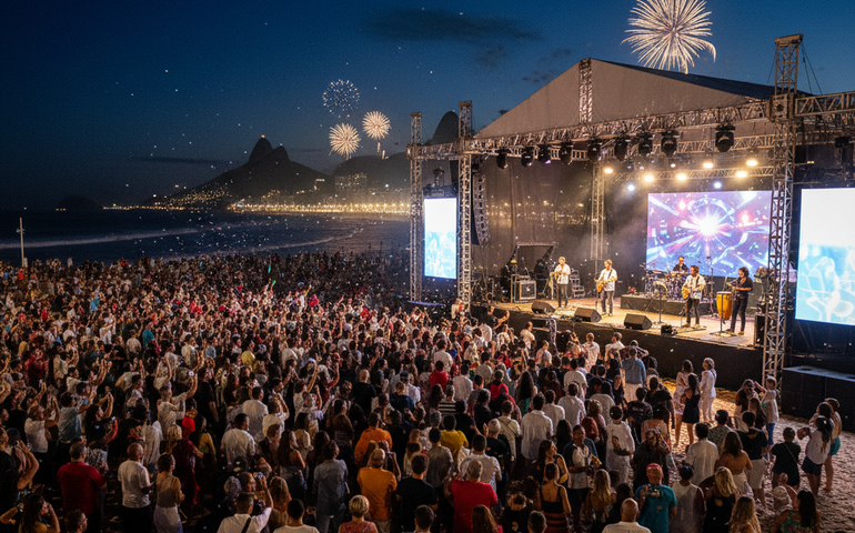 Réveillon 2026 no Flamengo: programação conta com shows de Moacyr Luz, Samba do Trabalhador e tributo a Raul Seixas