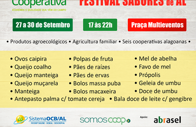Cooperativas participam do Festival Sabores de Alagoas