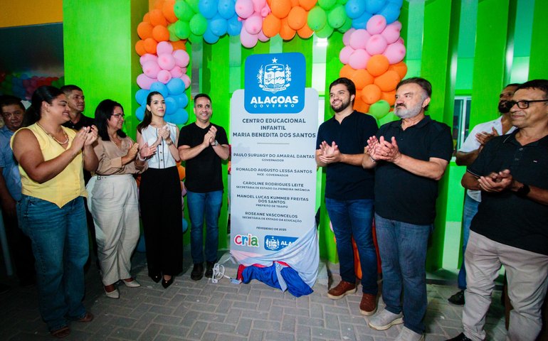 Paulo Dantas inaugura a 68ª creche Cria em Traipu