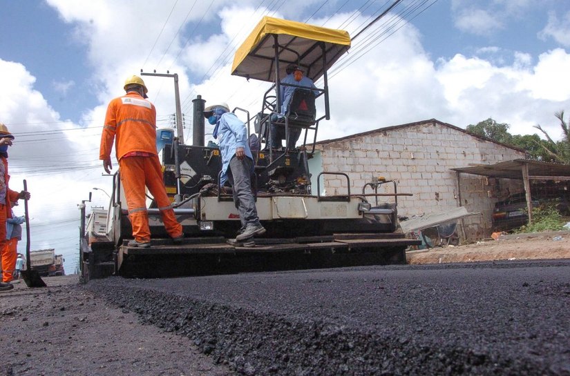 Parque das Américas recebe obras de pavimentação