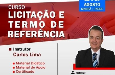 Licitação e termo de referência são temas de curso com especialista em Maceió 