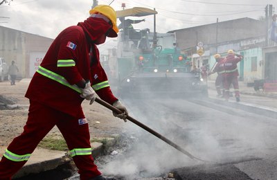 Programa Mais Asfalto amplia serviços em bairros da parte alta e baixa de Maceió