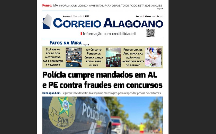 Polícia cumpre mandados em AL e PE contra fraudes em concursos