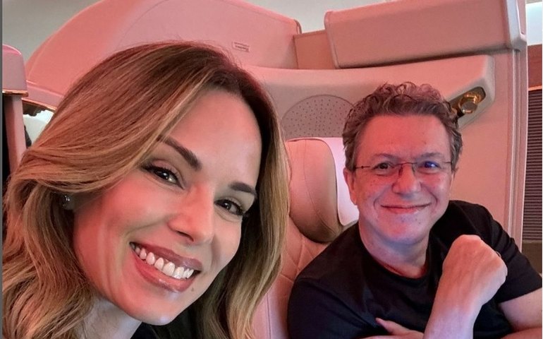 Boninho e Ana Furtado se hospedam em Tóquio em quarto com diária de R$ 10 mil: 'Vista incrível'