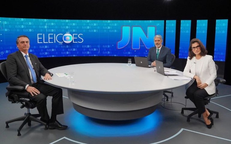 Entrevista de Bolsonaro ao ‘JN’ bate recorde de audiência da Globo em SP e no RJ