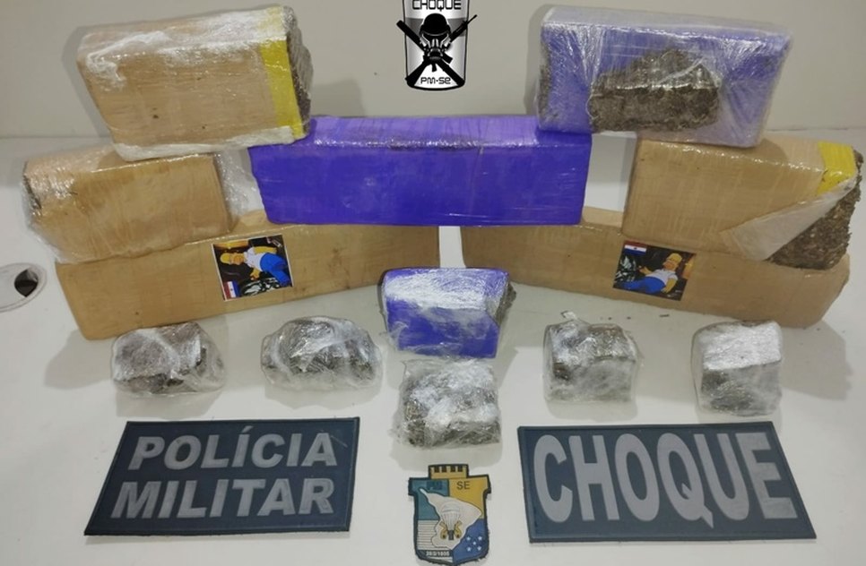 Homem é preso com 5kg de maconha em Nossa Senhora do Socorro / Foto: Foto: SSP/Divulgação
