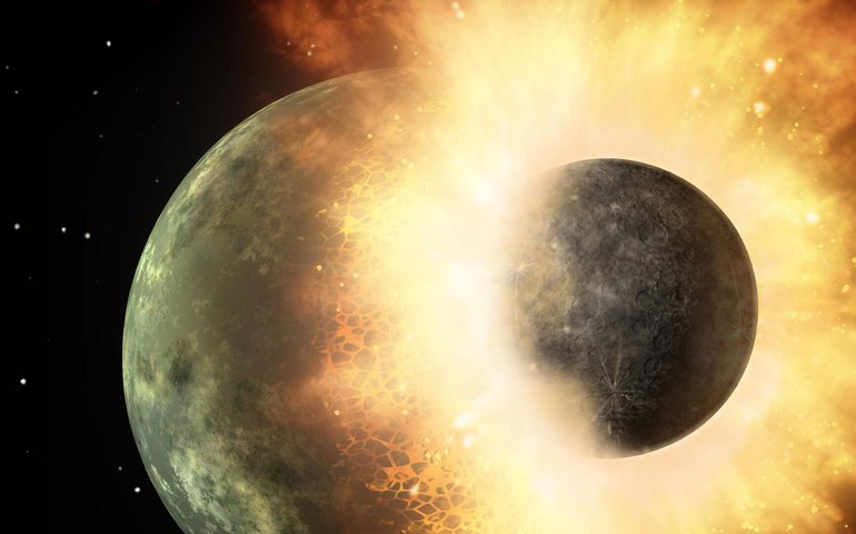 Astrônomos detectam possível colisão de planetesimais gigantes a 11,6 mil anos-luz da Terra