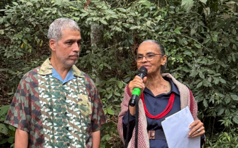 Estêvão Ciavatta recebe Marina Silva e convidados em plantio no Rio