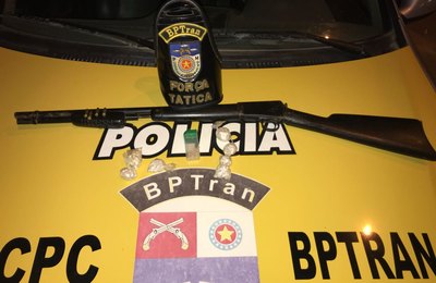 BPTran prende foragido do sistema prisional com rifle e crack