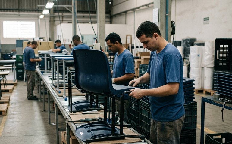 Petróleo acima de US$ 100 encarece plástico e afeta mobiliário escolar no Brasil