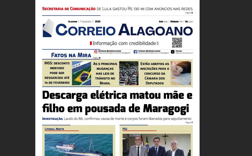 Descarga elétrica matou mãe e filho em pousada de Maragogi