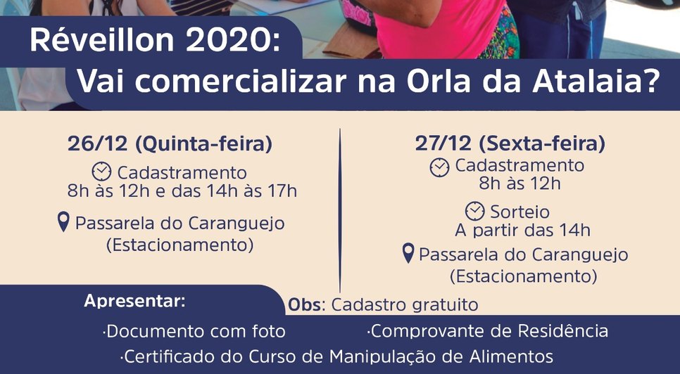 CADASTRAMENTO PREFEITURA DE ARACAJU RÉVEILLON