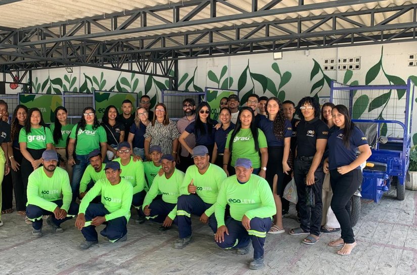 Alunos de curso profissionalizante conhecem Ecoponto Dique Estrada