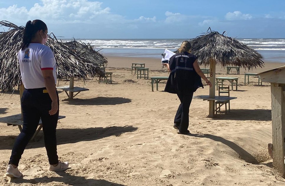 FISCALIZAÇÃO PRAIA / Foto: ASCOM/SEMDEC