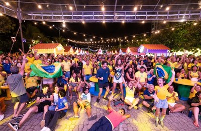 Vila Junina recebe transmissão de Brasil x Japão e programação musical nesta segunda (29)