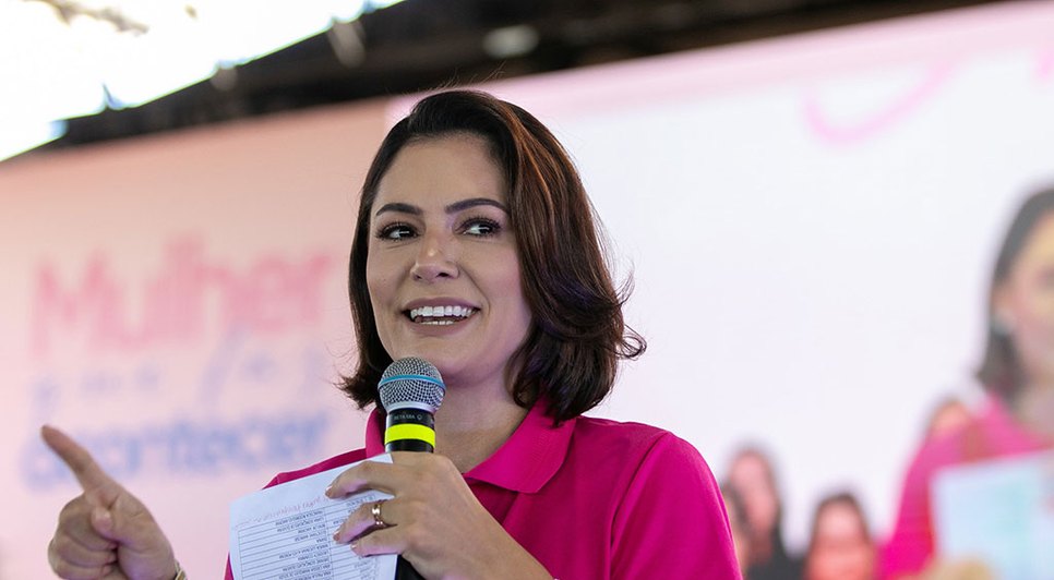 Michelle Bolsonaro. / Foto: Assessoria.