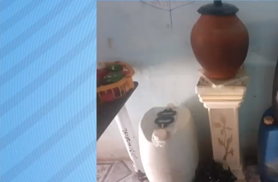 O homem armazenaria o combustível em sua própria casa. / Foto: Imagem: Reprodução/TV Atalaia