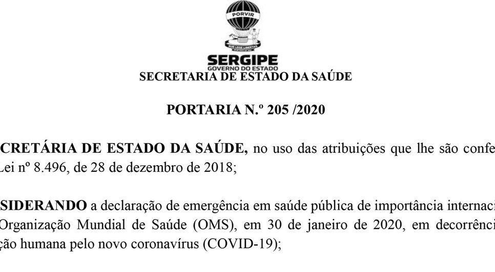 PORTARIA SES CONVENÇÕES
