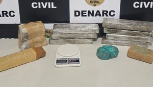 Homem é preso com mais de 10 kg de maconha na Grande Aracaju