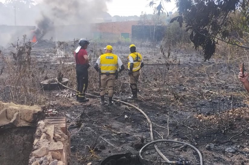 Ronda no Bairro atua em apoio ao combate a incêndio de grandes proporções em Rio Largo