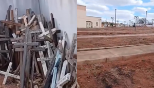 Limpeza em cemitério tira cruzes e deixa coveiro sem saber "quem é quem"