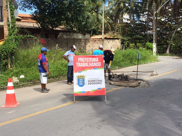 Marechal: com a chegada do sol, Seminfra realiza diversas obras pela cidade