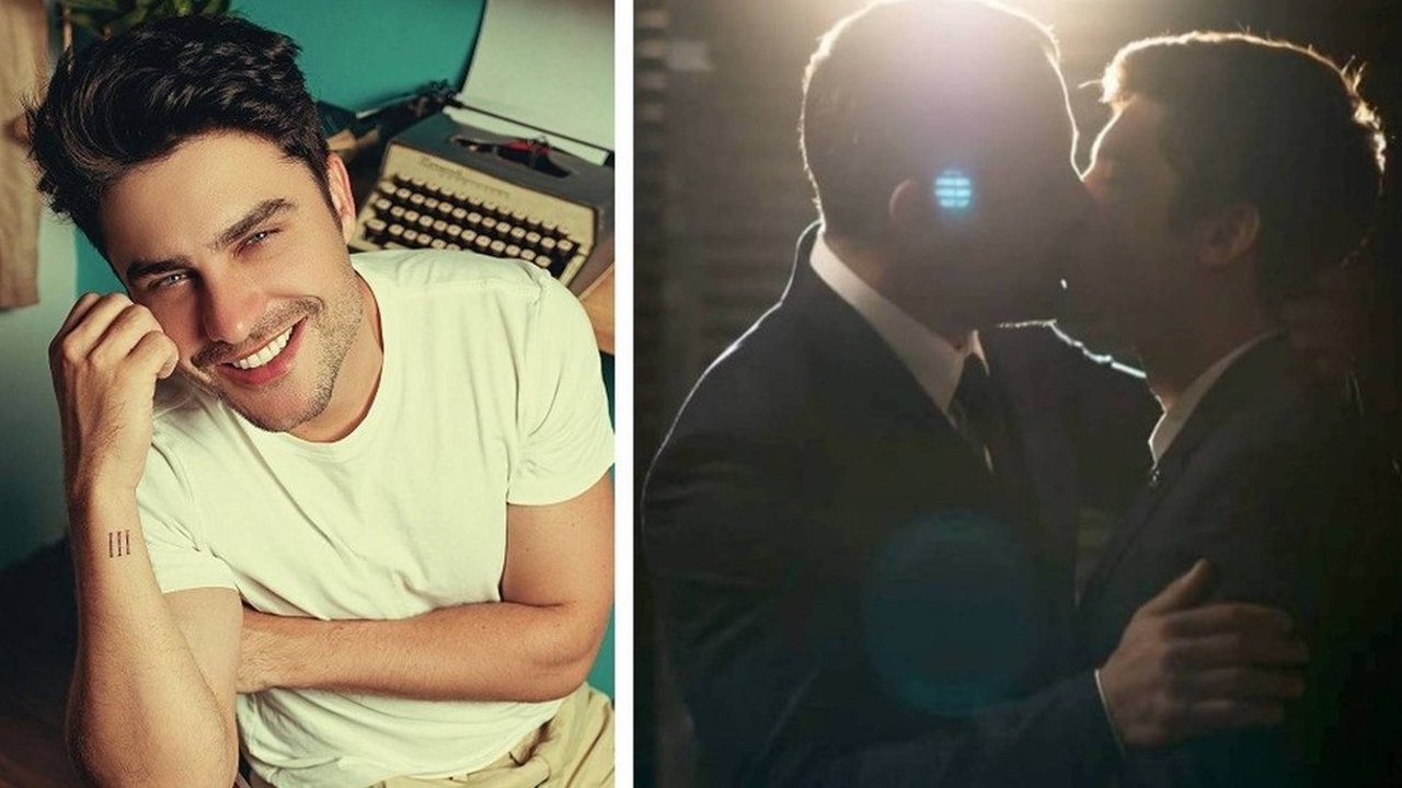 Guilherme Leicam ironiza comentário de Malvino Salvador sobre beijo em novela
