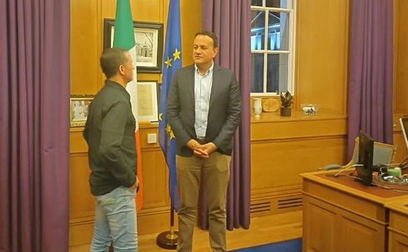 Brasileiro é recebido por primeiro-ministro irlandês e ganha medalha por evitar ataque em Dublin