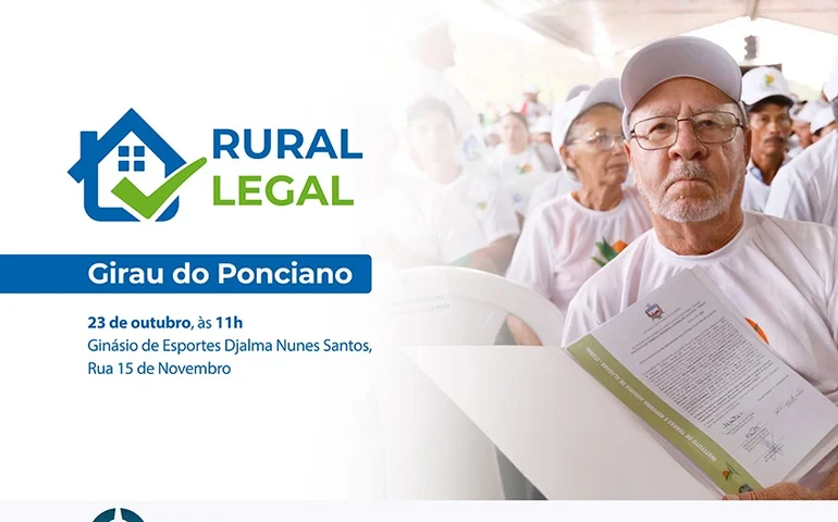 Rural Legal beneficia 500 famílias em Girau do Ponciano nesta quinta (23)