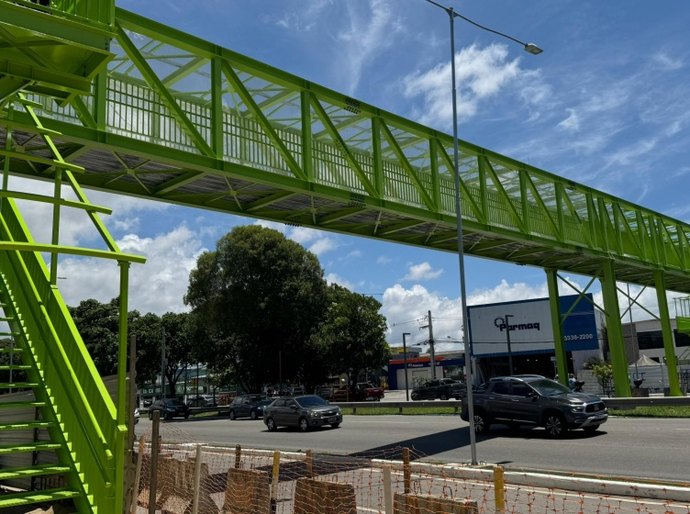 Passarela do Canaã tem mais de 90% dos serviços concluídos