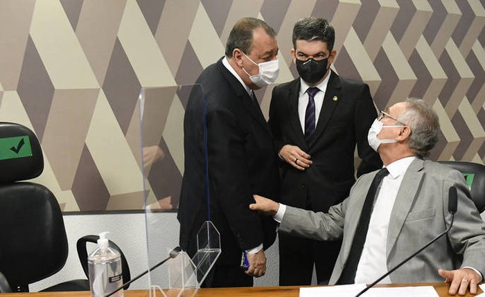 Mesa diretora da CPI da Covid Mesa diretora da CPI da Covid