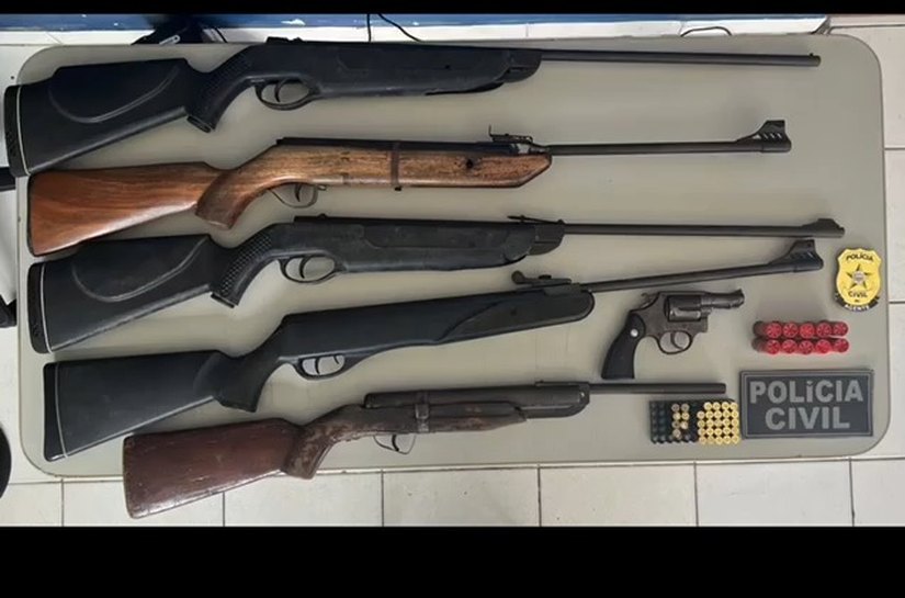 Mulher é presa em flagrante com seis armas de fogo dentro de casa em Arapiraca