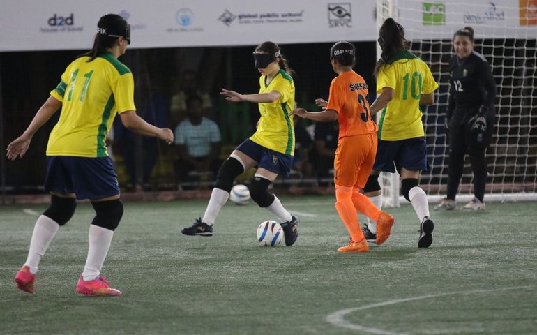 Brasil estreia com vitória na Copa do Mundo de futebol de cegas