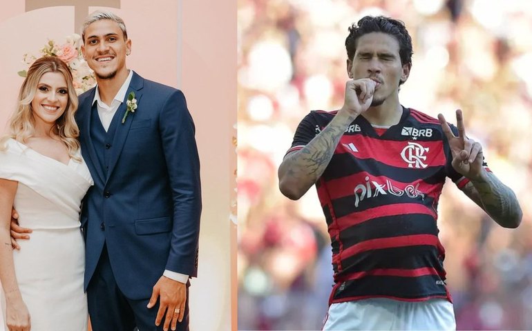 Autor do gol do Flamengo, Pedro anuncia que será pai de gêmeos
