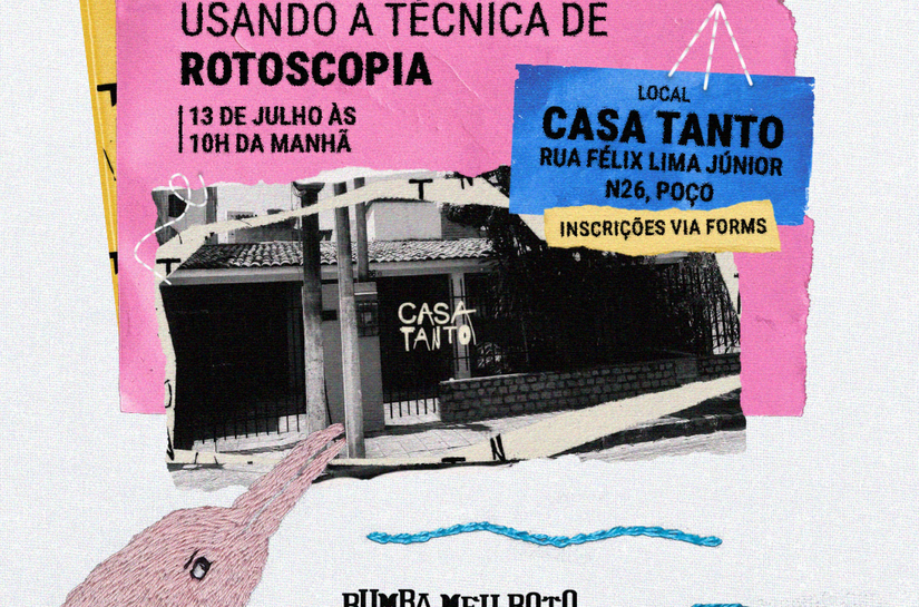 Casa Tanto recebe oficina de animação com bordado e rotoscopia inspirada no curta Bumba Meu Boto