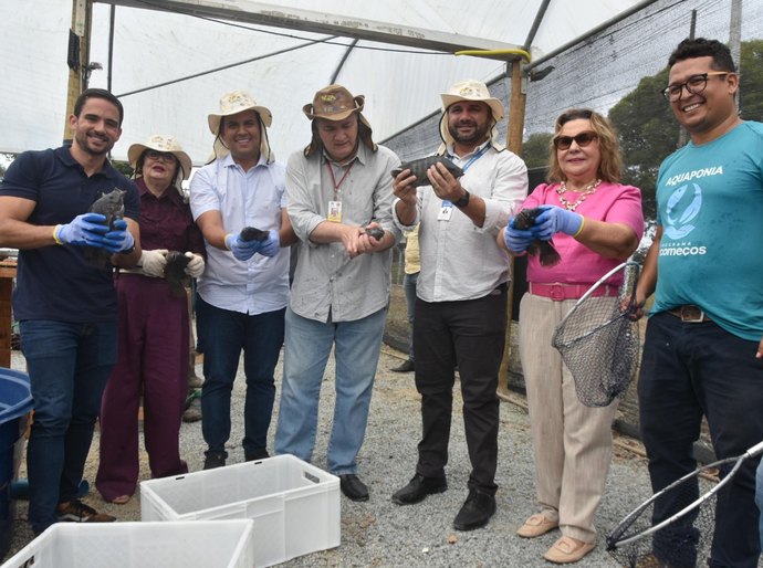 Parceria resulta em primeiro cultivo de peixes no sistema prisional