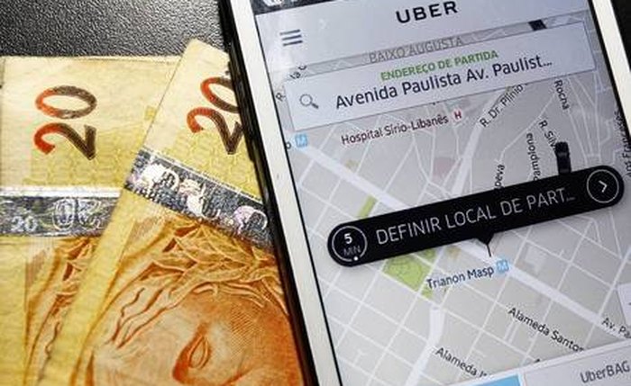 As corridas feitas pelo aplicativo Uber também serão pagas em dinheiro (Crédito: Divulgação)
