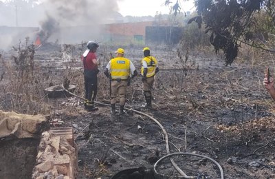 Ronda no Bairro atua em apoio ao combate a incêndio de grandes proporções em Rio Largo