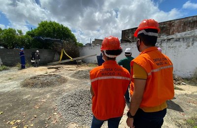 Novos equipamentos são instalados nos bairros afetados pelo afundamento do solo
