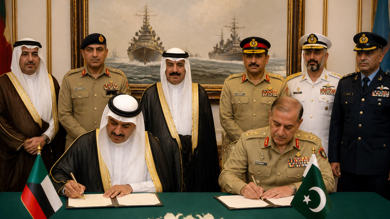Paquistão e Kuwait firmam acordo de defesa e cooperação militar conjunta