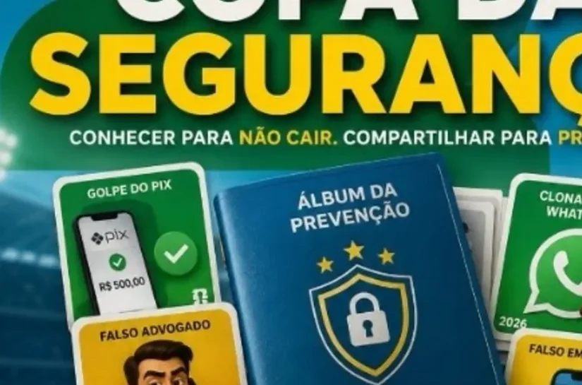 Polícia Civil lança álbum de figurinhas para alertar população sobre golpes virtuais