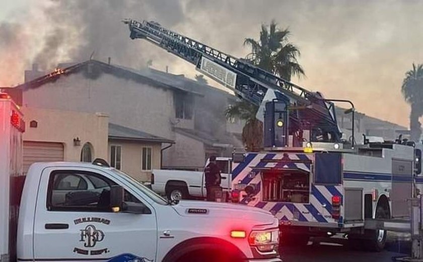 Casa pega fogo e mata cinco crianças, após pai ter saído para comprar presentes de Natal nos EUA