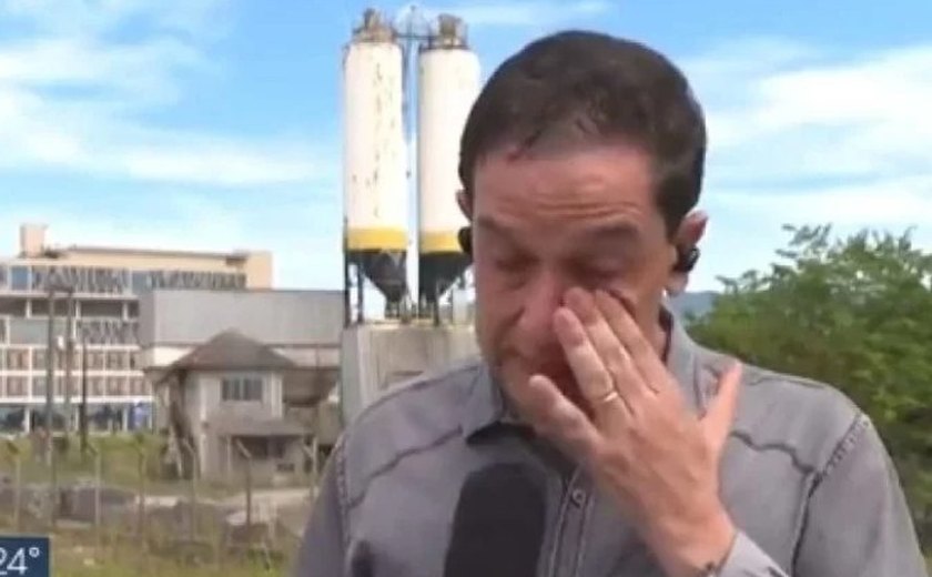 Repórter chora ao falar sobre preços abusivos em São Sebastião: 'R$ 93 um litro de água'