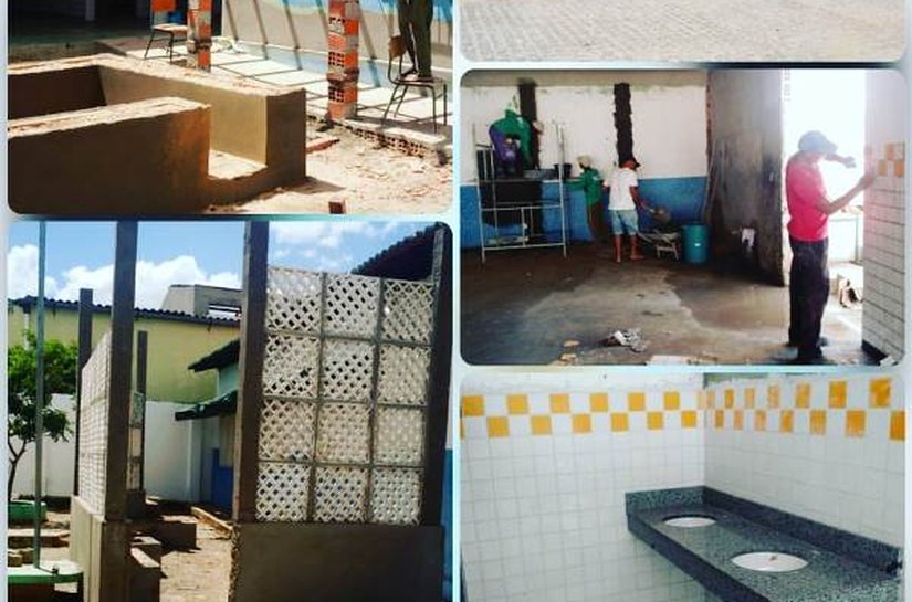Senador Rui Palmeira: prefeitura reforma escola Sagrado Coração de Jesus