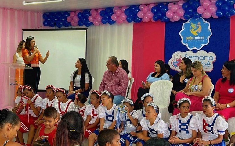 Prefeitura de Novo Lino promove abertura da III Semana do Bebê com várias atividades