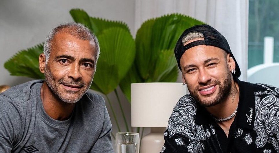 Romário e Neymar / Foto: Reprodução/RomárioTV