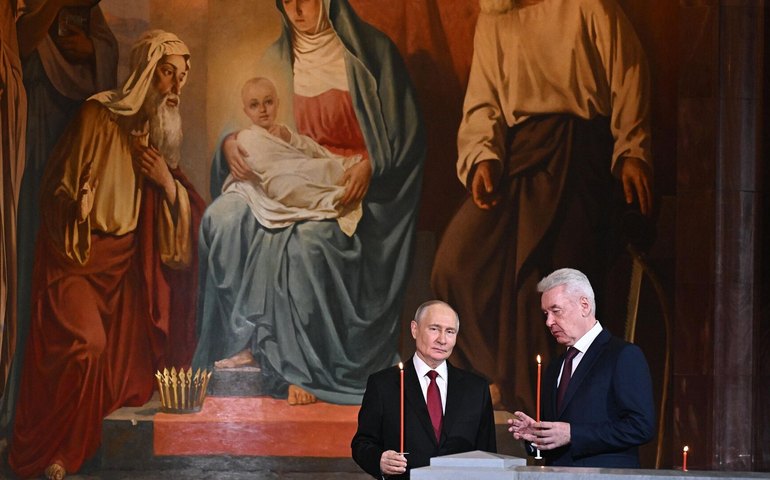 Putin felicita cristãos ortodoxos pela Páscoa celebrada na Rússia