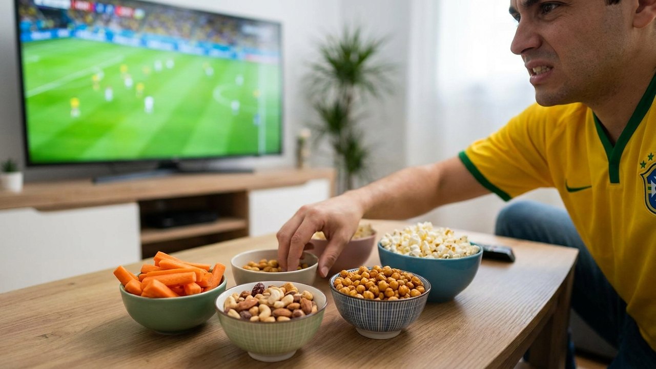 Jogo do Brasil: veja snacks saudáveis para controlar a ansiedade durante a partida
