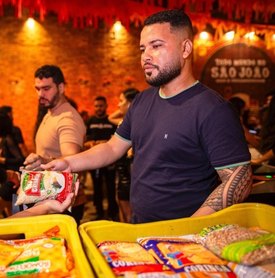 Alimentos arrecadados no São João Massayó serão destinados ao Sesc Mesa Brasil