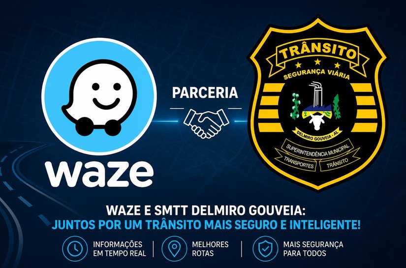 SMTT de Delmiro firma parceria com o aplicativo de GPS Waze durante o Pedra Fest